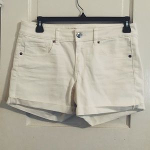 American Eagle Stretch Midi Shorts - White